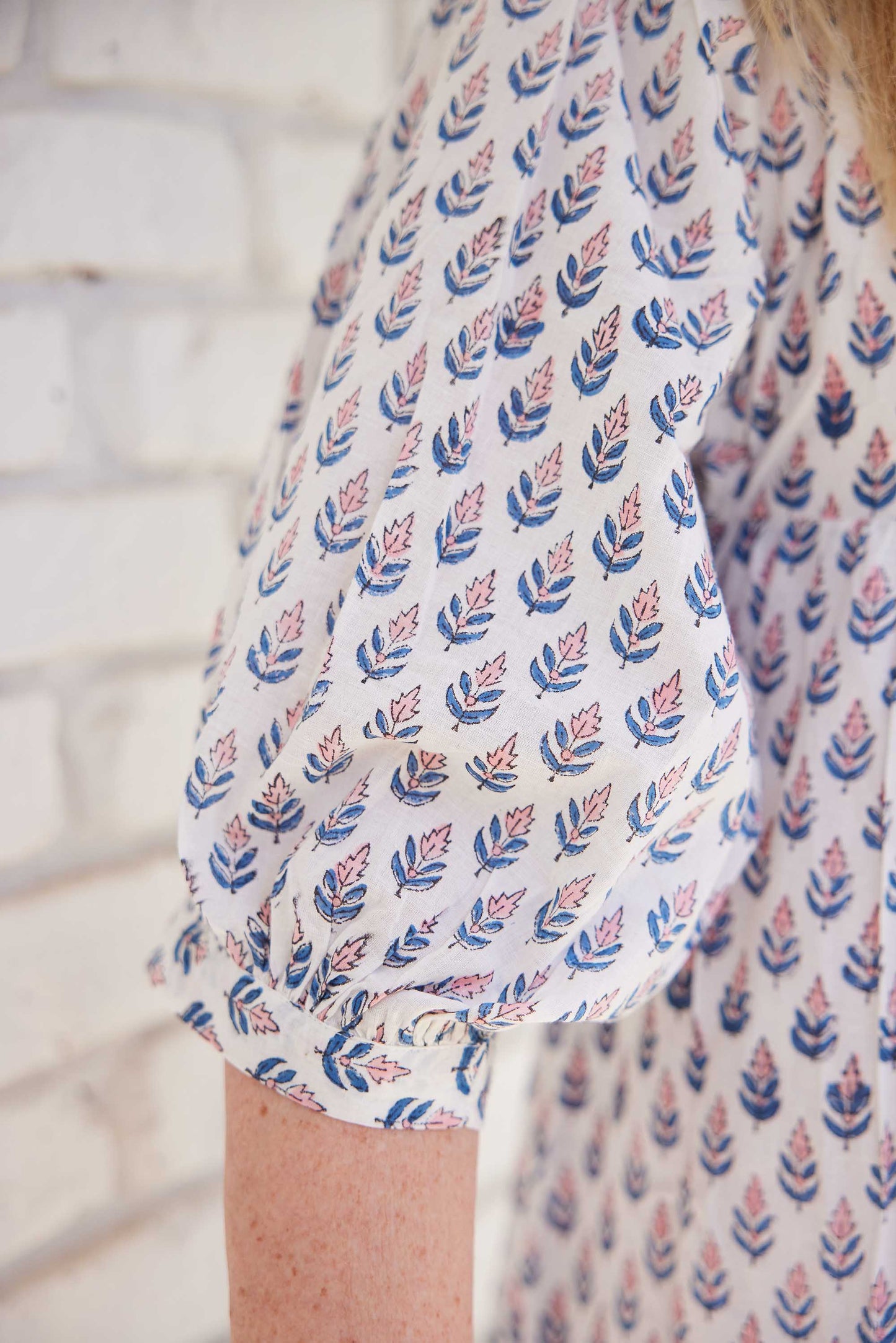 Palmetto Block Print Dress