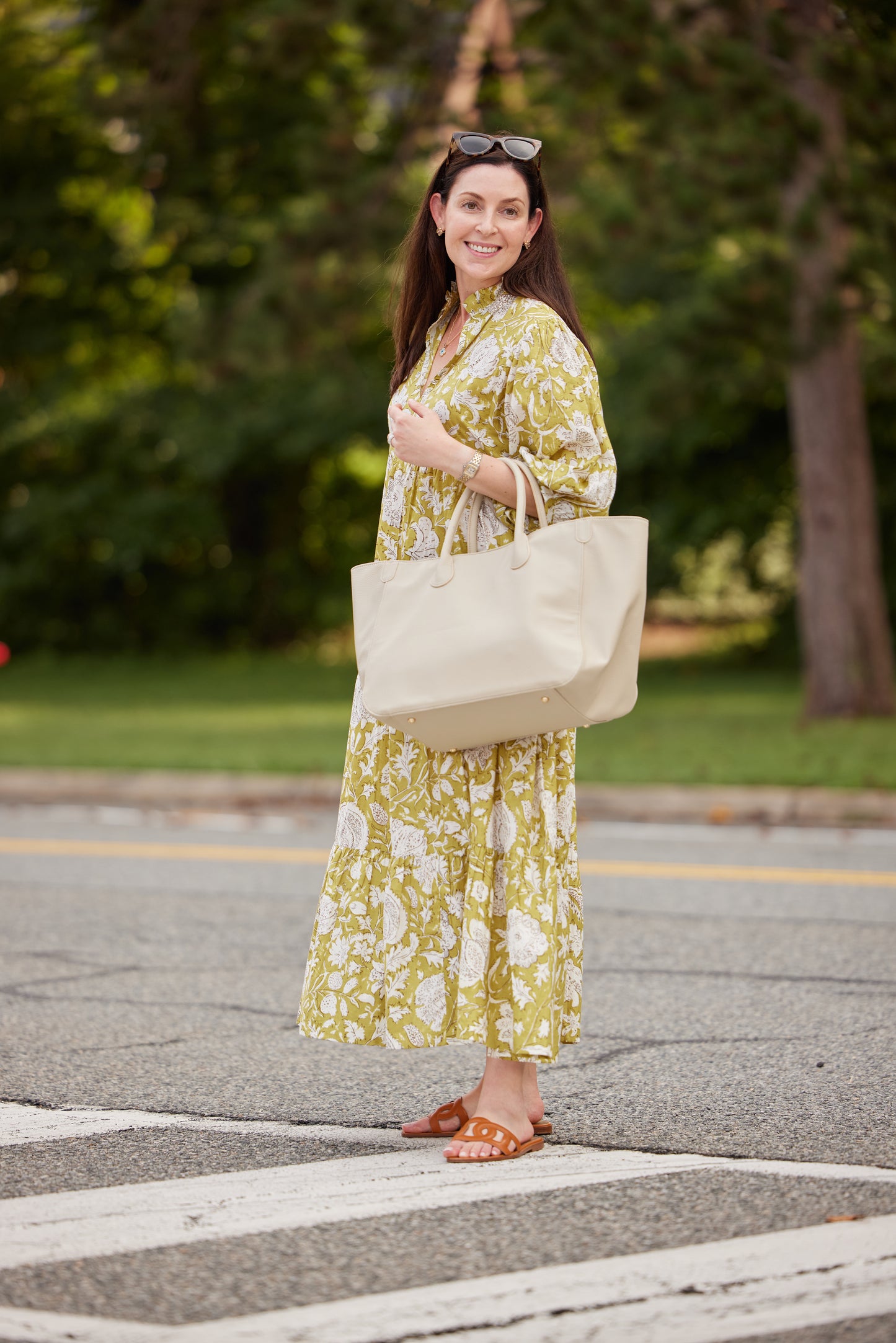 Palmetto Block Print Dress