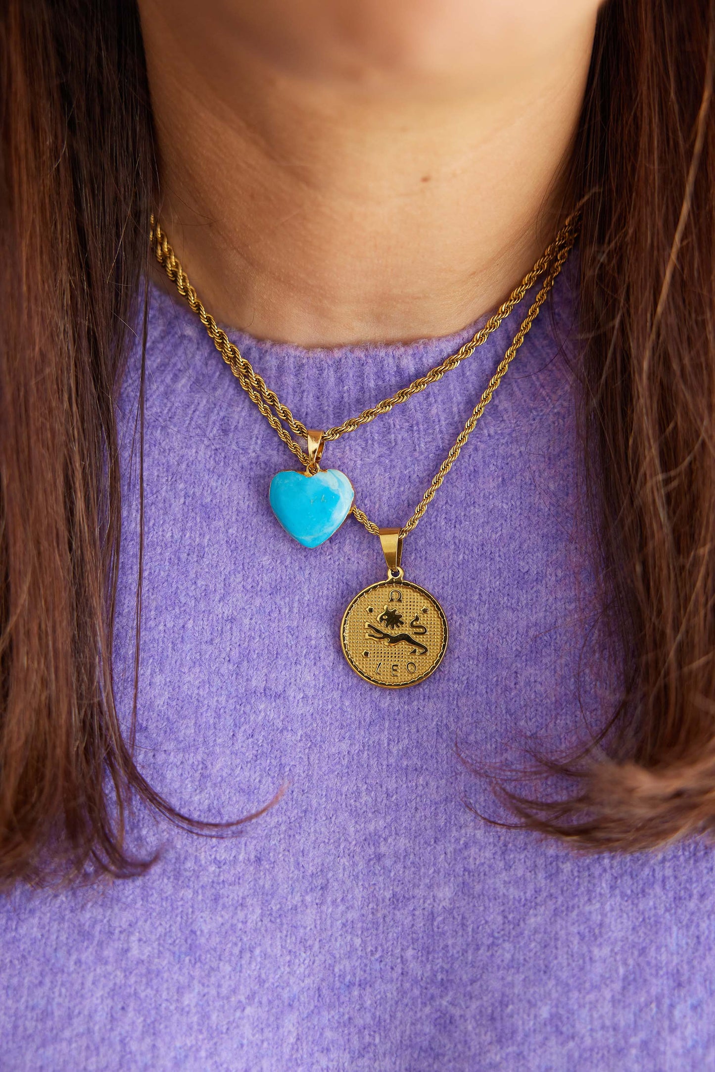 Emme Turquoise Heart Necklace