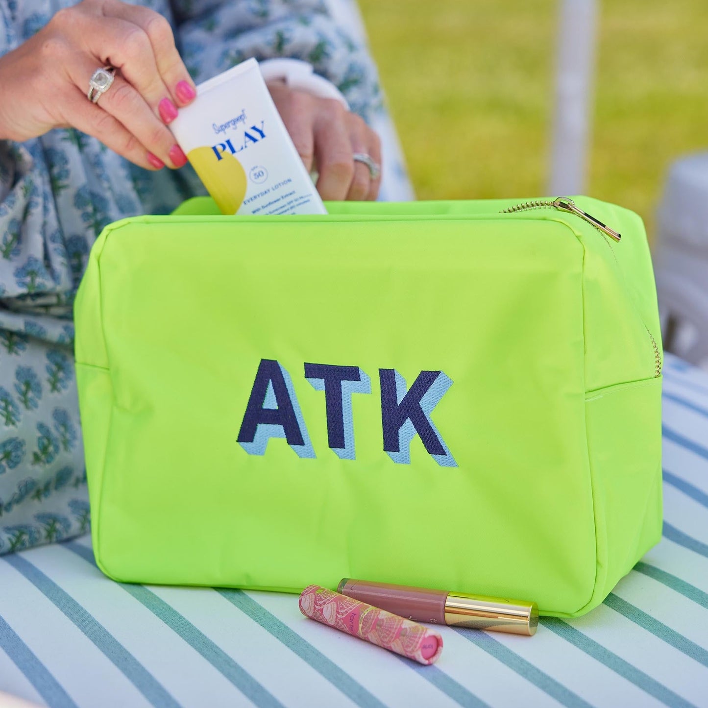 Water-Resistant Beach Pouch