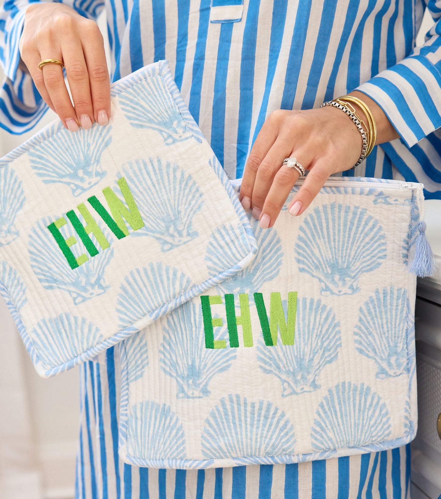 Shoreline Shell Pouch Set