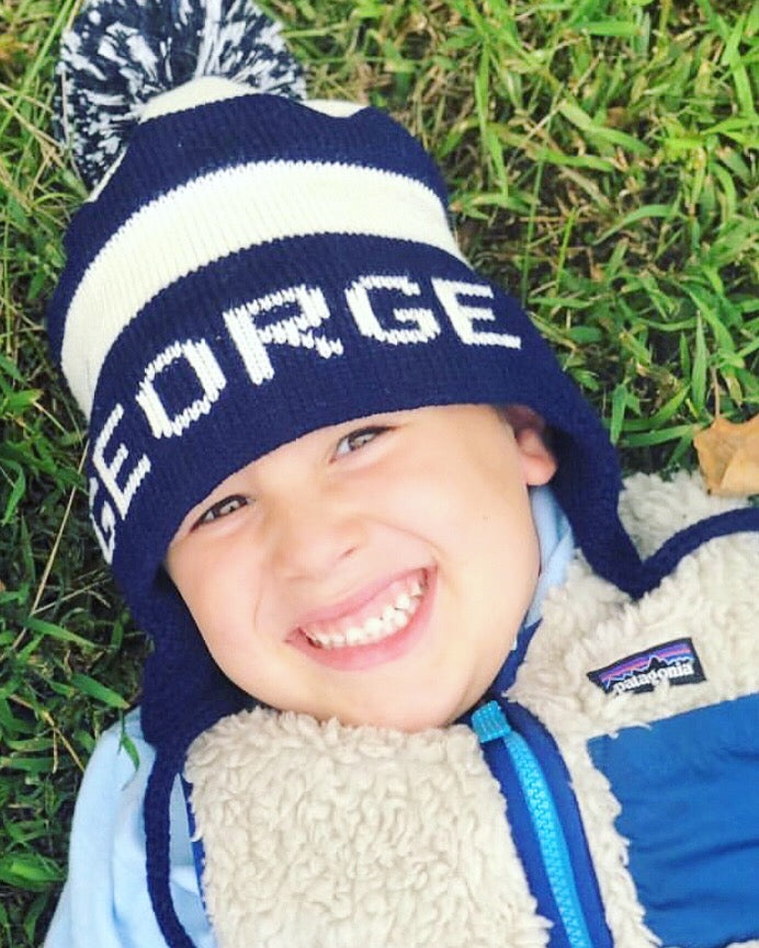 Kids Personalized Flap Hat – The Monogram Corner