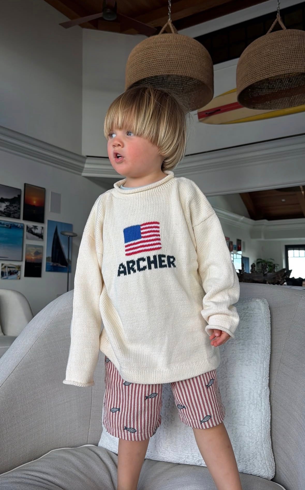 Personalized toddler birthday gift sweater