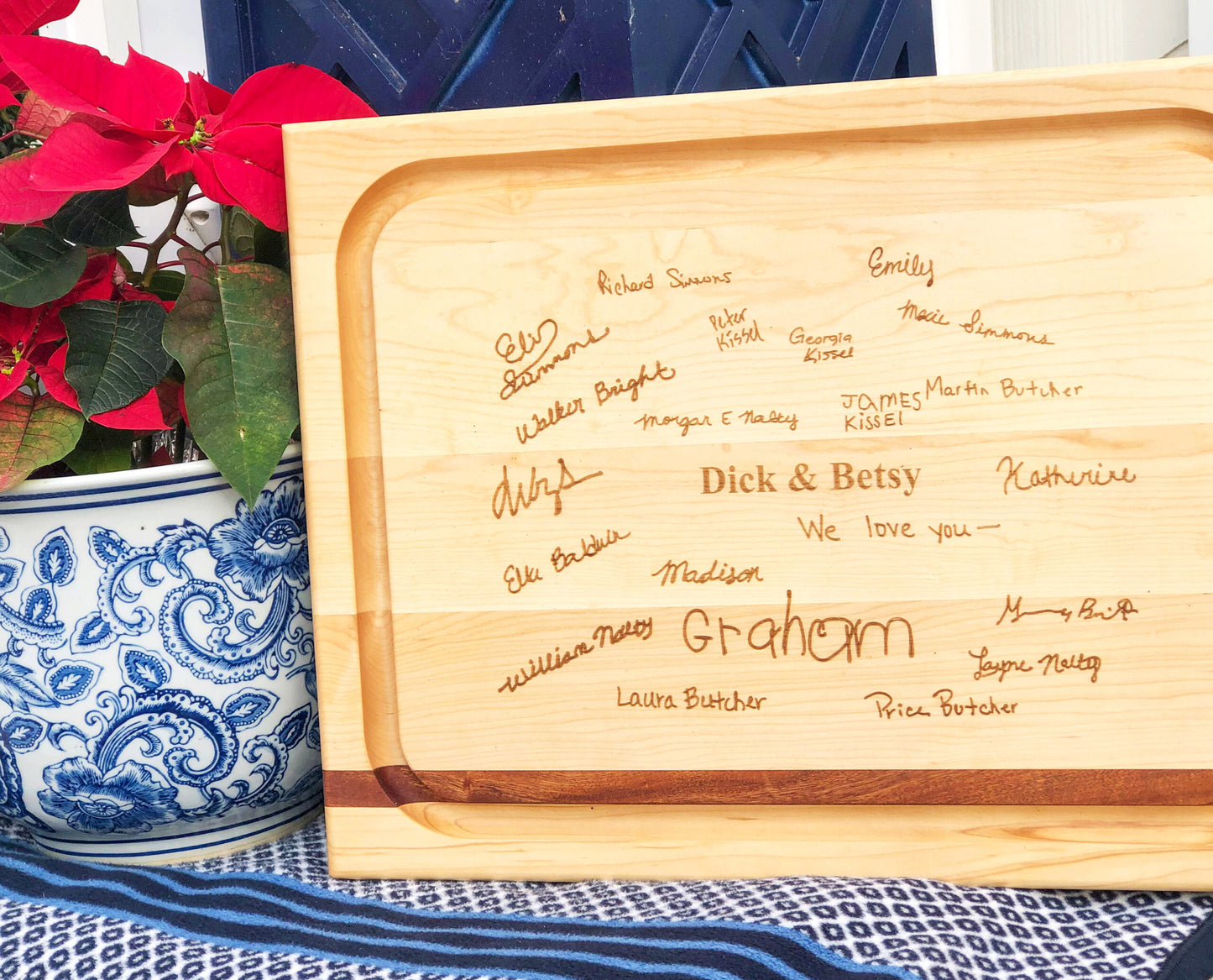 CUSTOM HANDWRITTEN WOOD BOARD