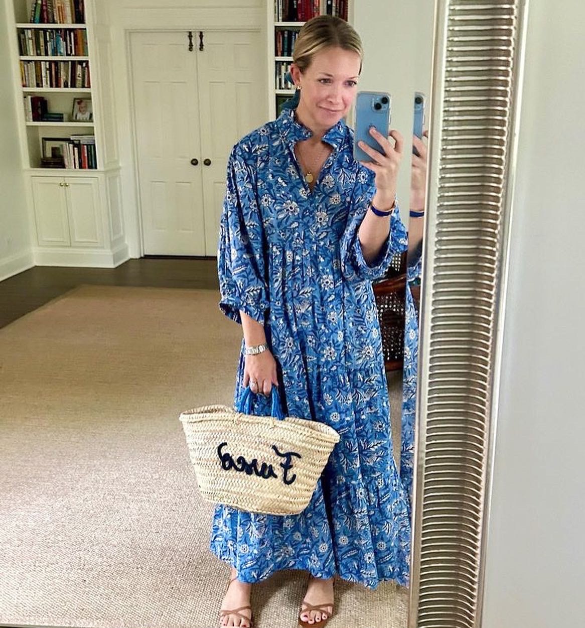 Palmetto Block Print Dress