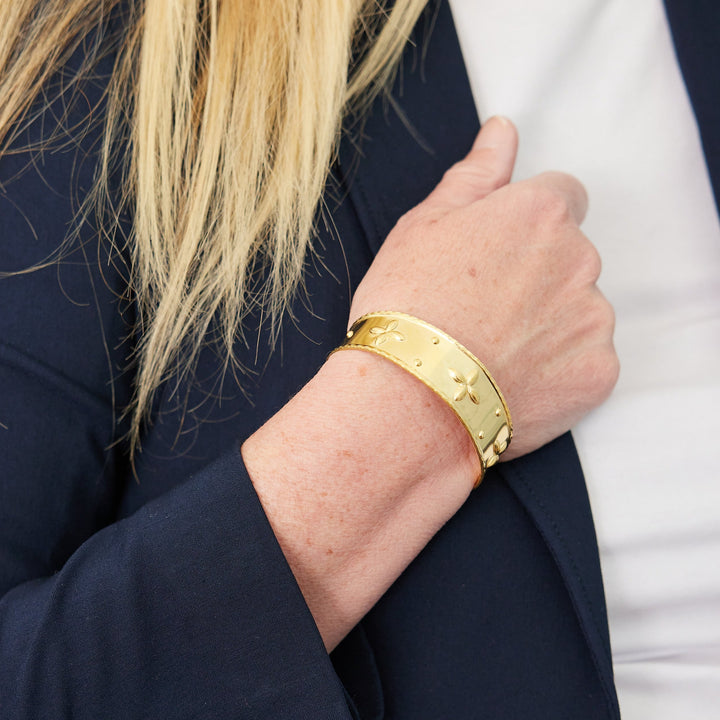 Fleur Gold Cuff