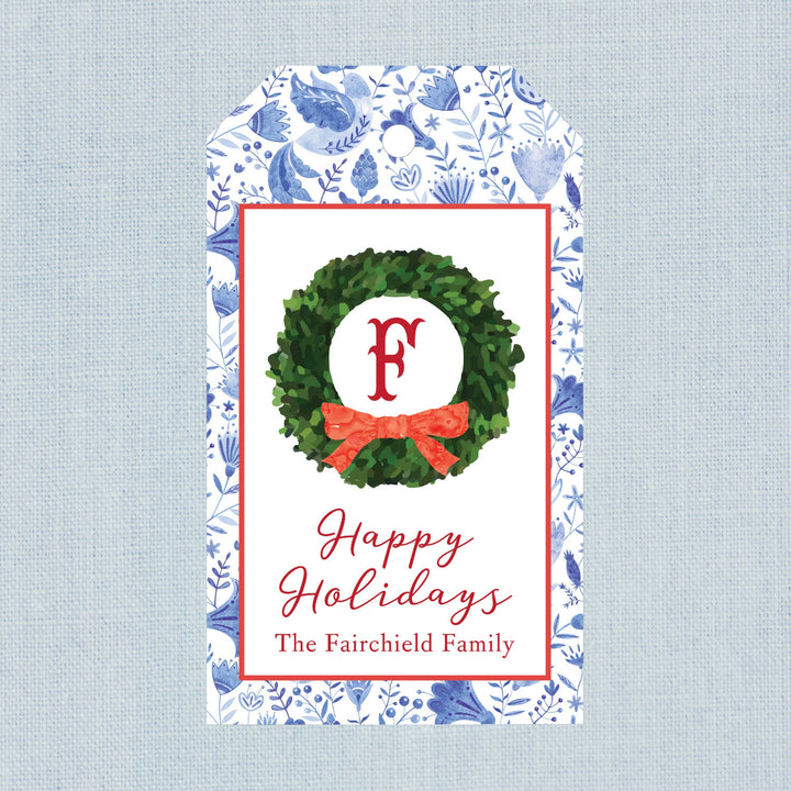 HOLIDAY BOXWOOD GIFT TAG