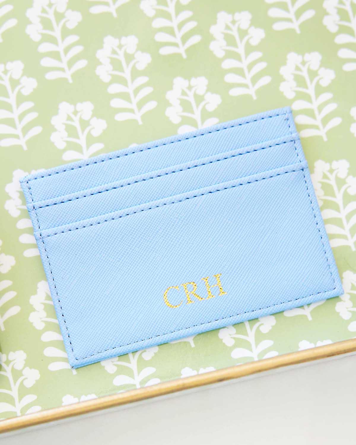 monogram card holder
