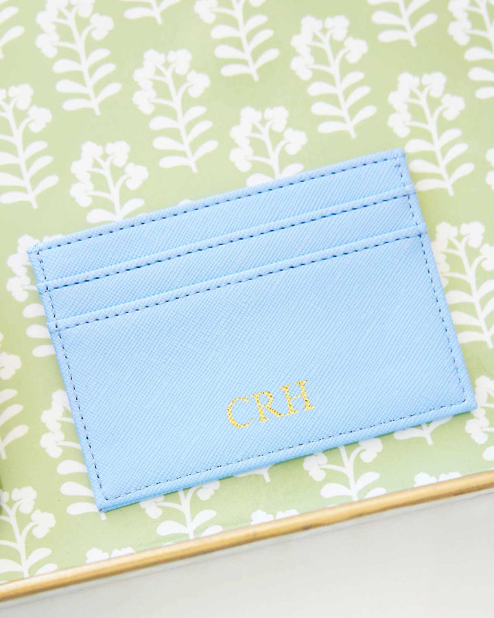 monogram card holder