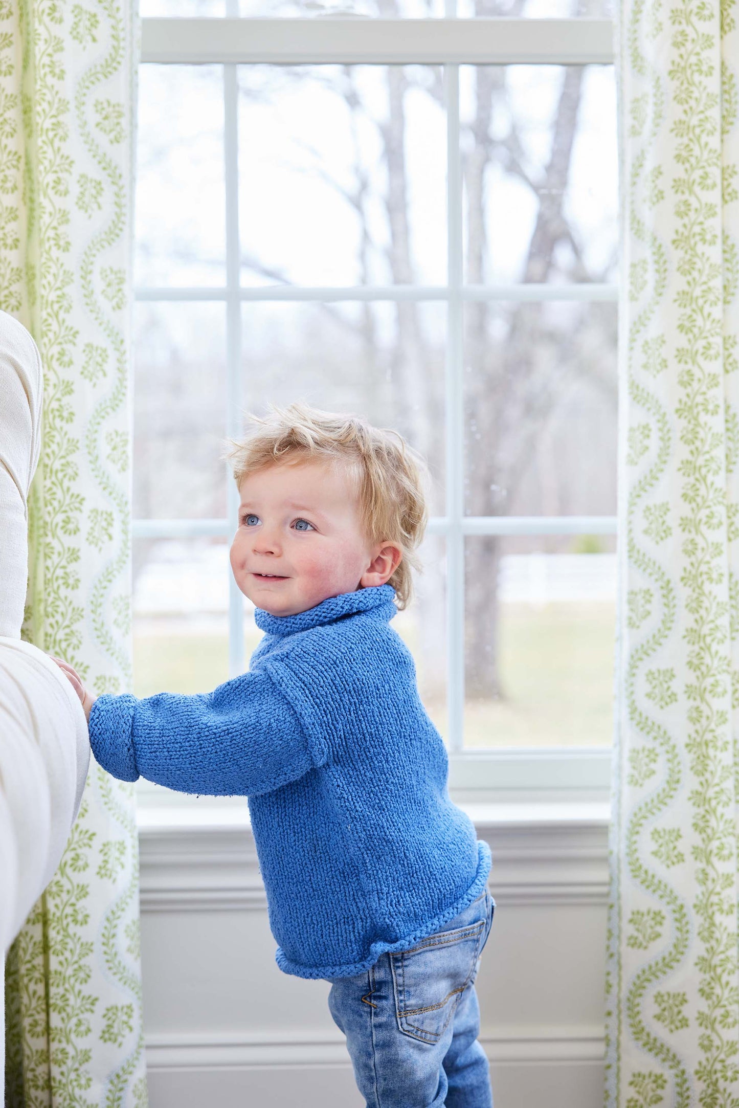 cotton rollneck sweater for kids personalized