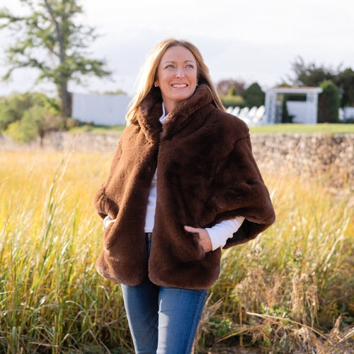 Faux Fur Capelet