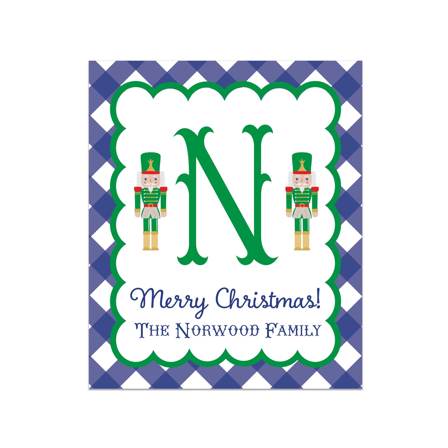 GINGHAM HOLIDAY GIFT STICKERS