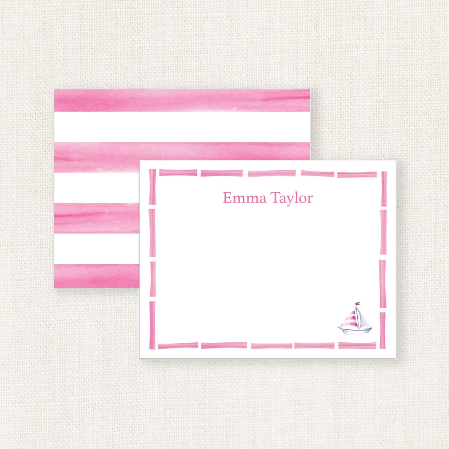 Nautical Stripe Notecards