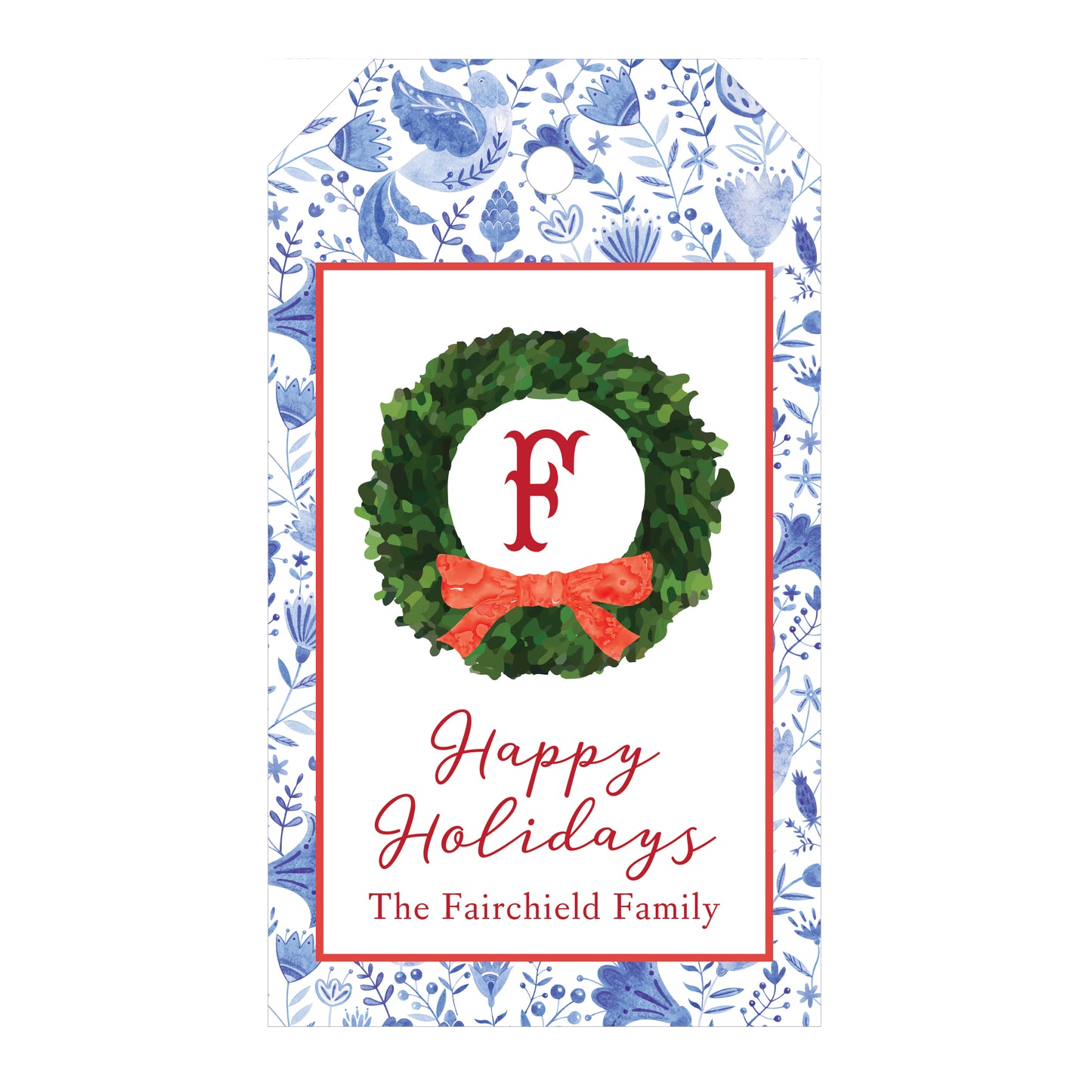 HOLIDAY BOXWOOD GIFT TAG