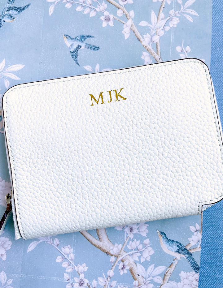 Classy Monogram Zipper Wallet