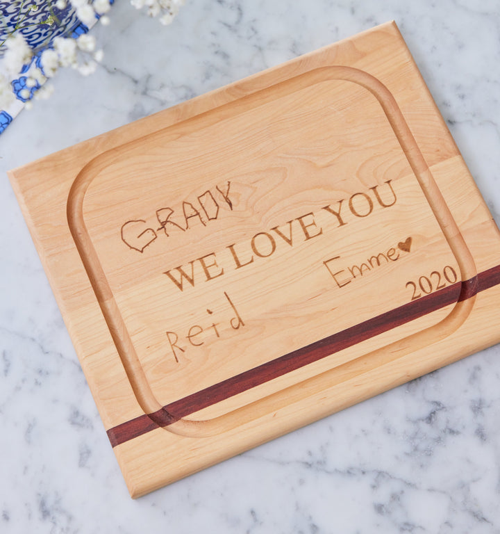 CUSTOM HANDWRITTEN WOOD BOARD