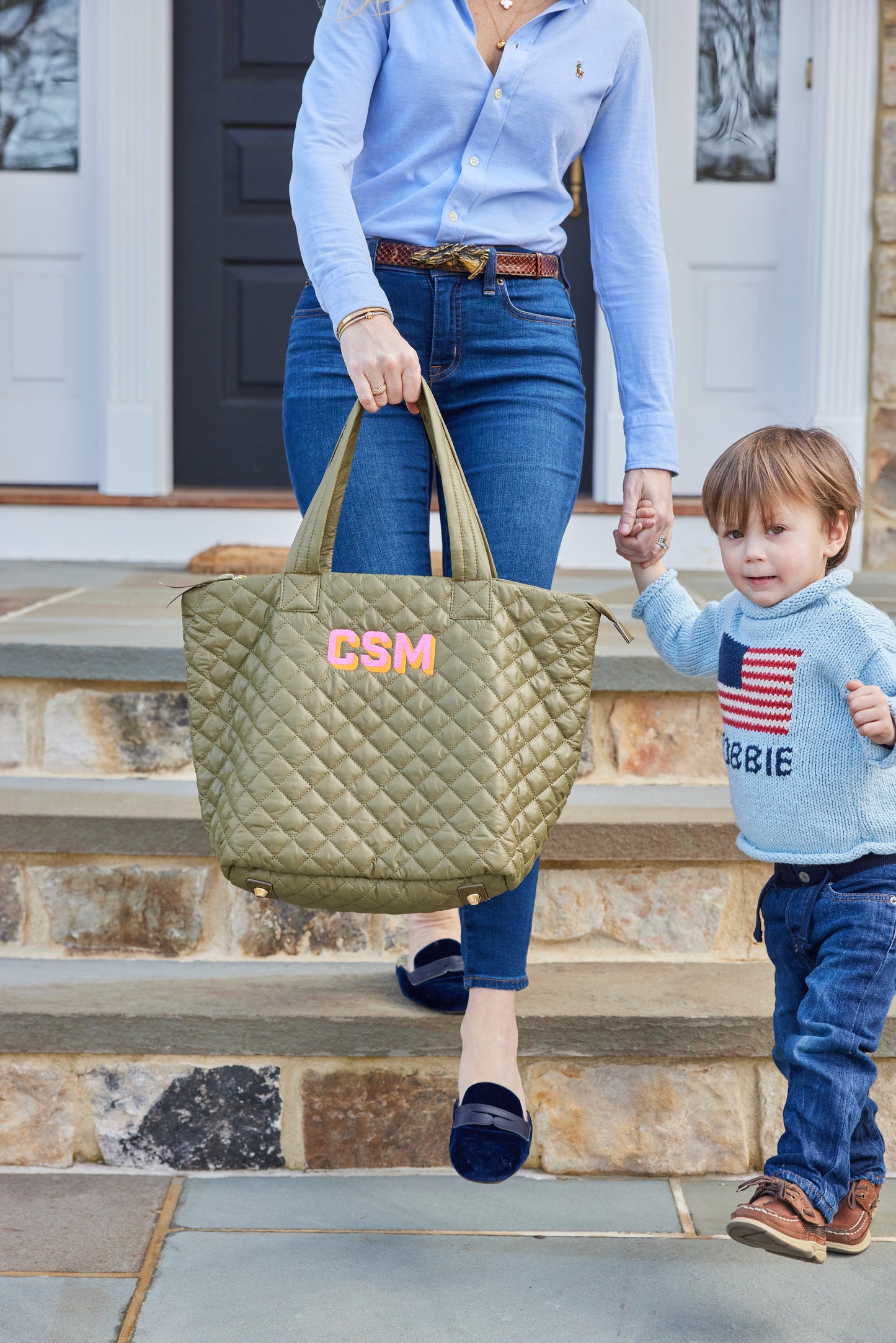 PERSONALIZED QUILTED TOTE