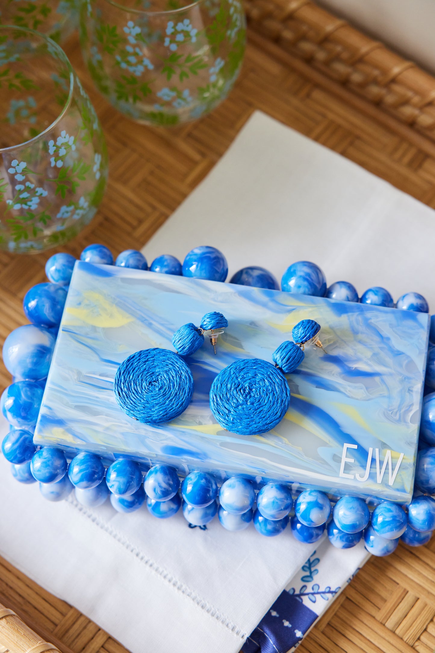 HARBOR RAFFIA DROP EARRINGS