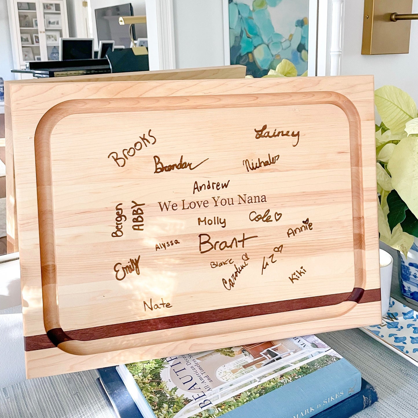 CUSTOM HANDWRITTEN WOOD BOARD