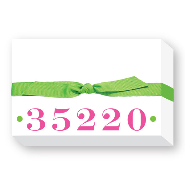Chunky Zip Code Notepad