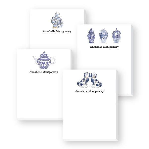 Blue and White Notepad Collection