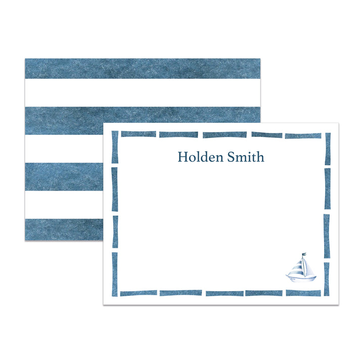 Nautical Stripe Notecards