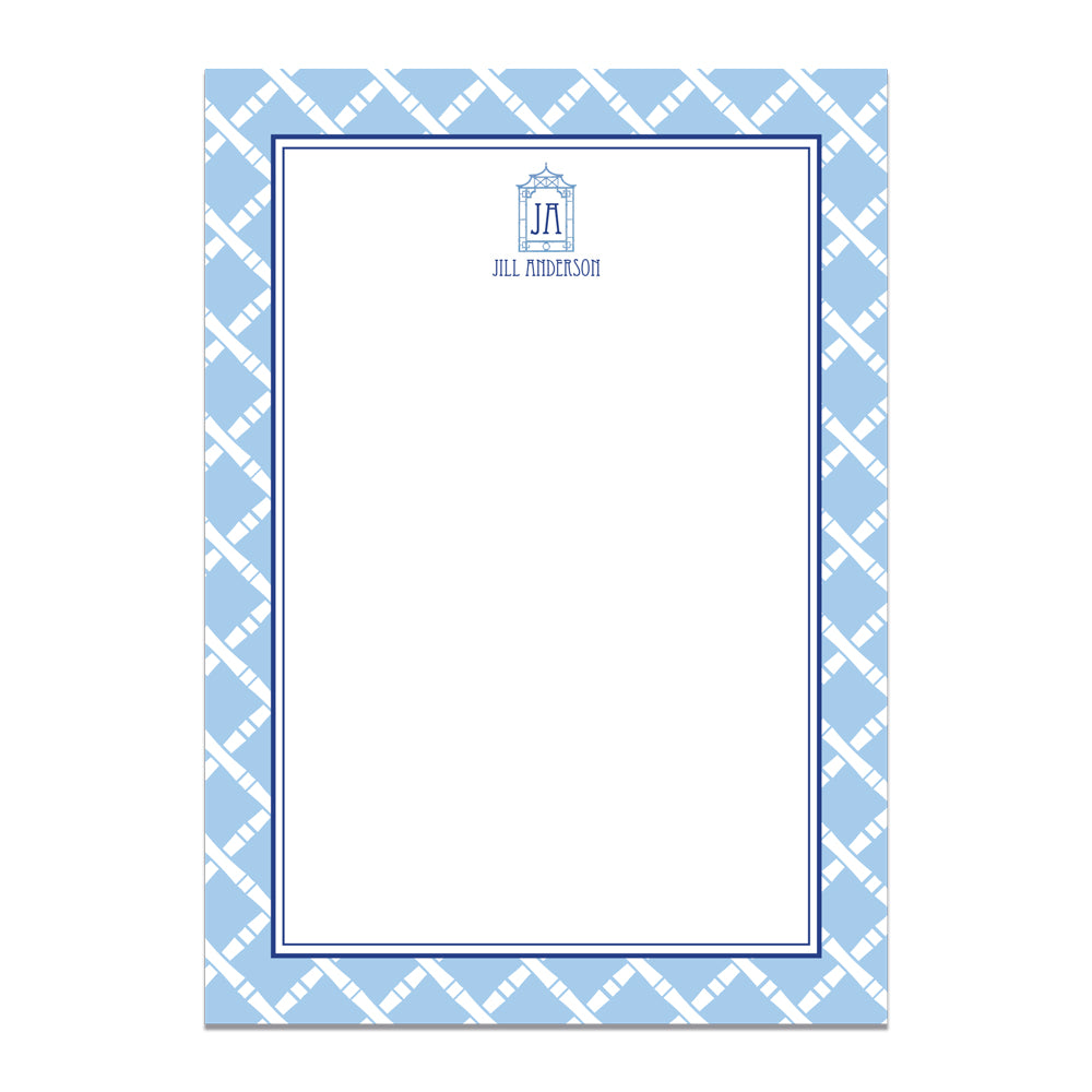 Blue Pagoda Notepad