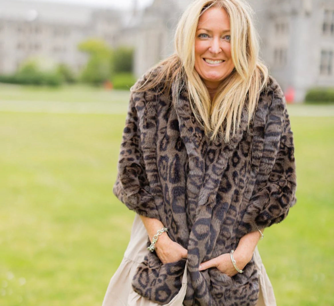 FAUX FUR CAPELET – The Monogram Corner