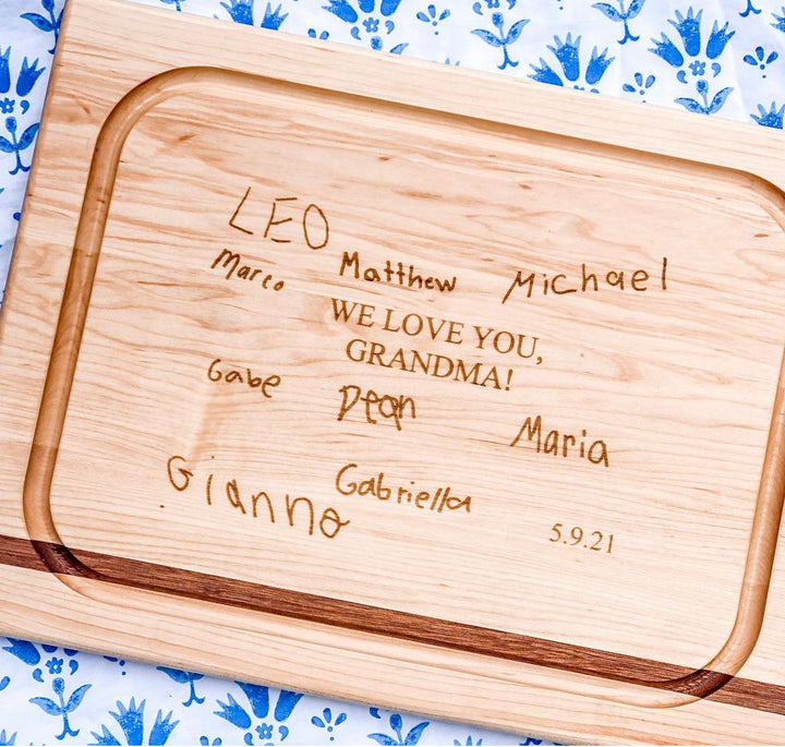 CUSTOM HANDWRITTEN WOOD BOARD