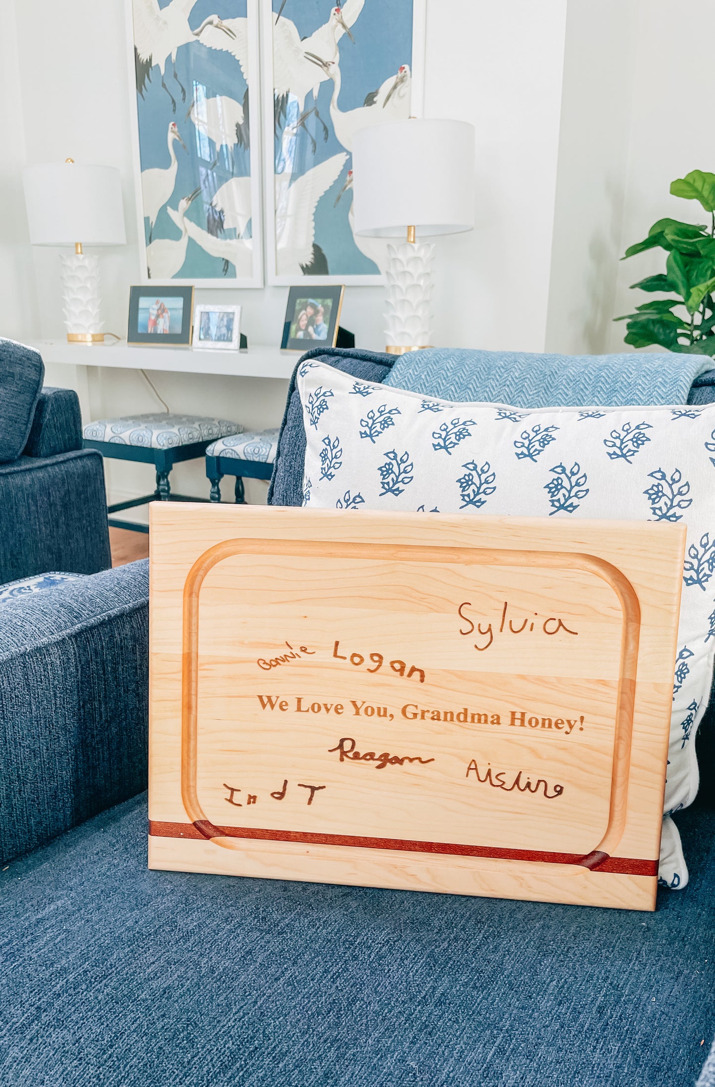 CUSTOM HANDWRITTEN WOOD BOARD