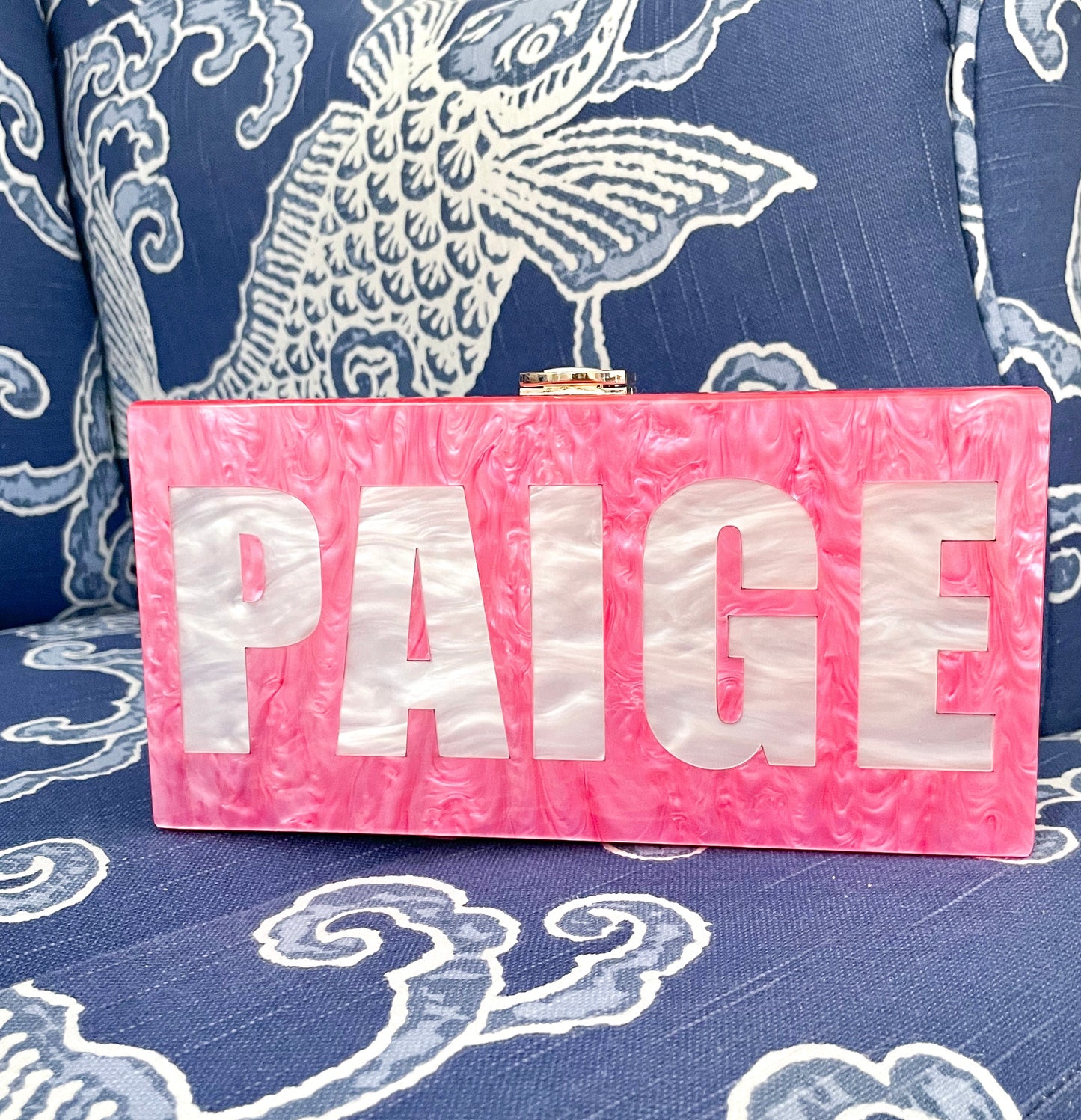 PERSONALIZED ACRYLIC CLUTCH