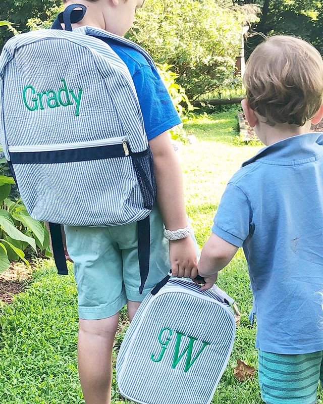 Seersucker backpack
