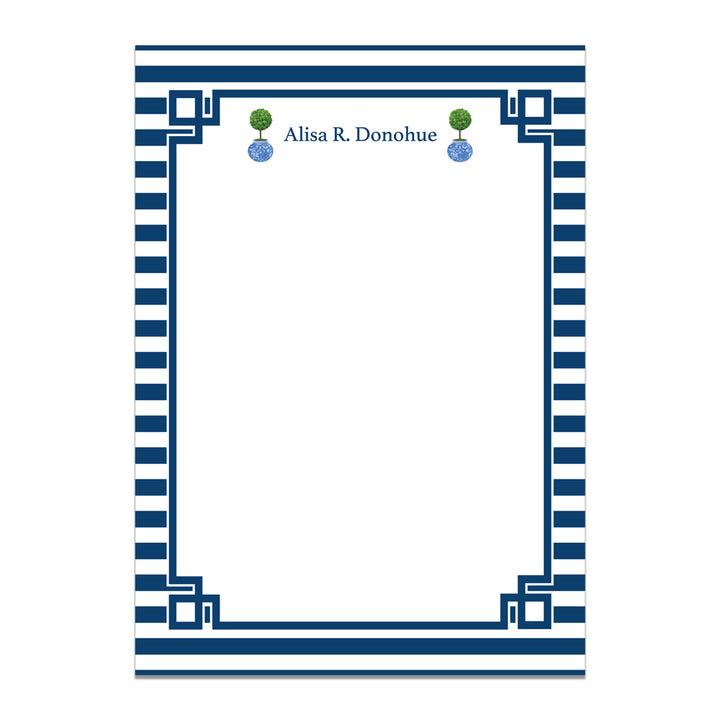 TOPIARY STRIPE NOTEPAD