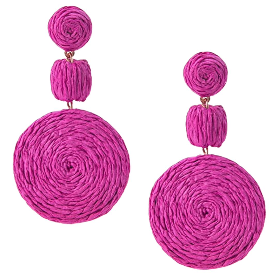 HARBOR RAFFIA DROP EARRINGS