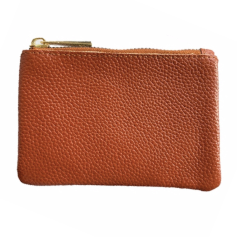 Personalized Monogram Zipper Change Purse – Pebbled Leather Coin Personalized Monogram Zipper Change Purse – Pebbled Leather Coin