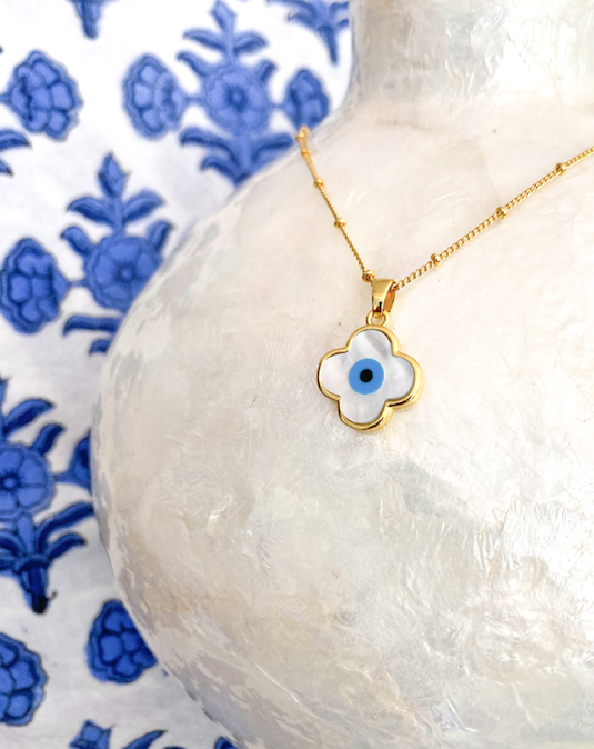 BLEU EVIL EYE NECKLACE