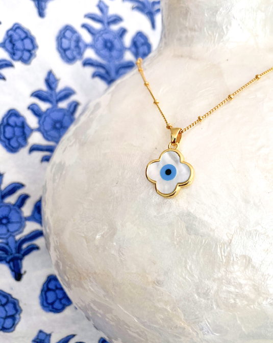 Bleu Evil Eye Necklace
