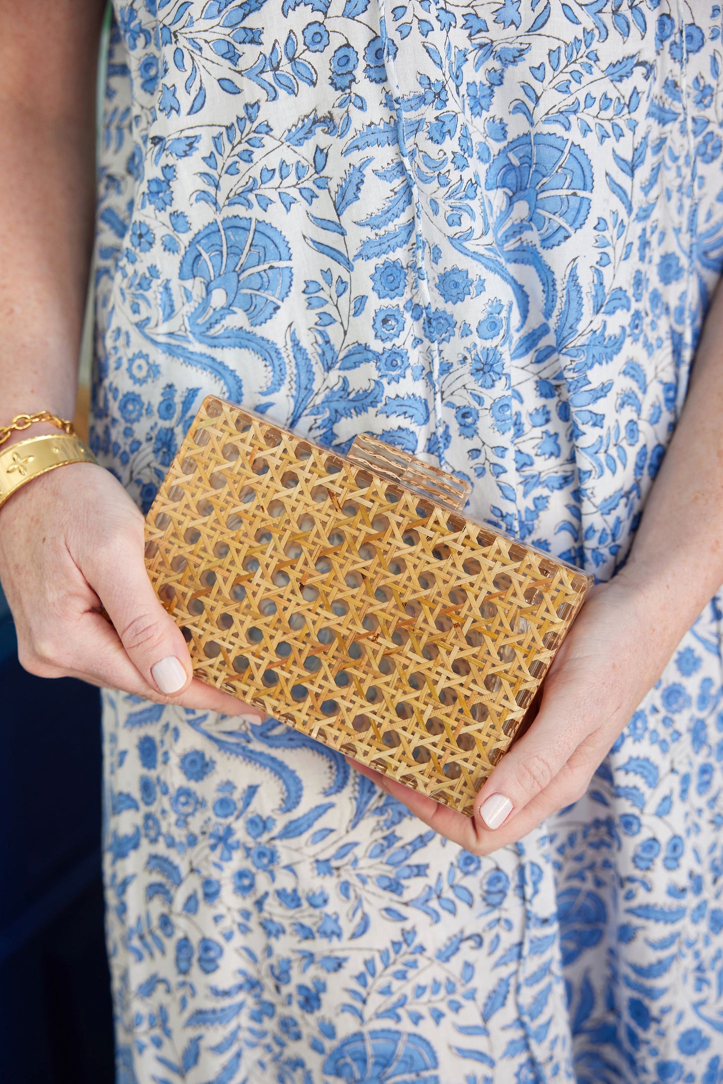 Rattan Box Clutch