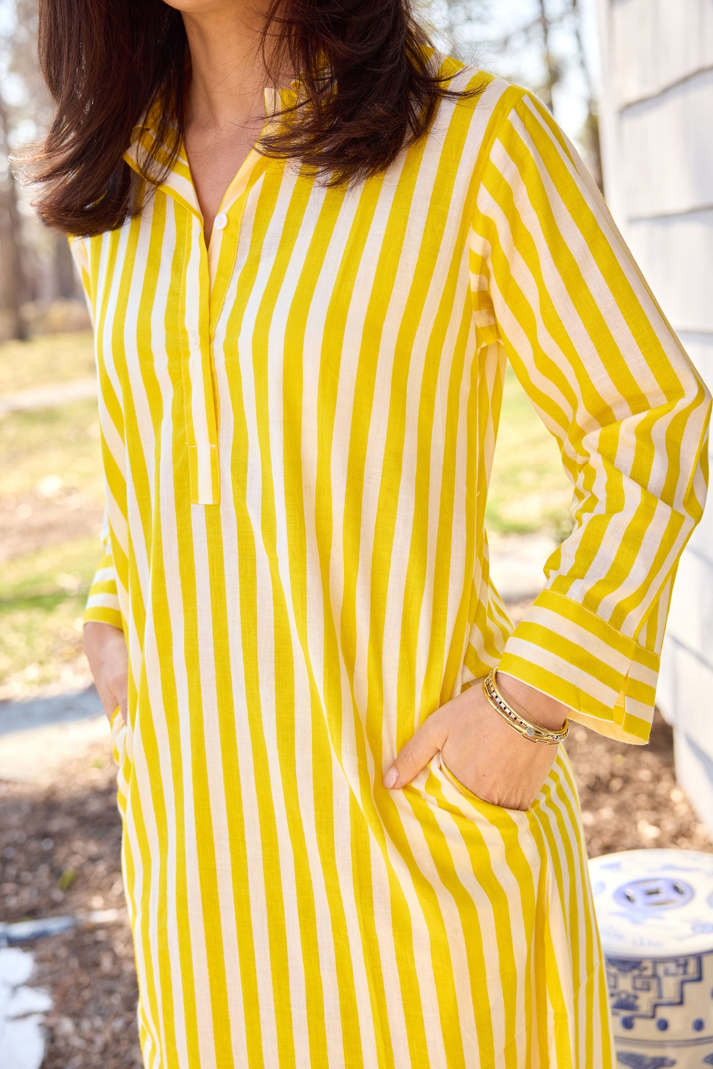 Cabana Stripe Long Tunic