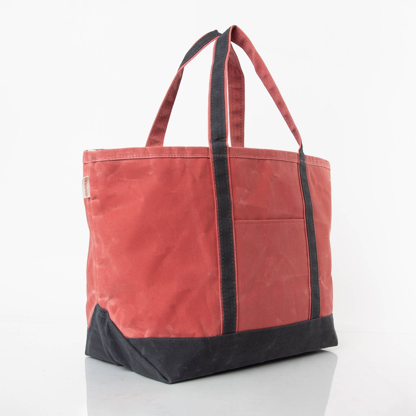 NANTUCKET RED WAXED CANVAS TOTE