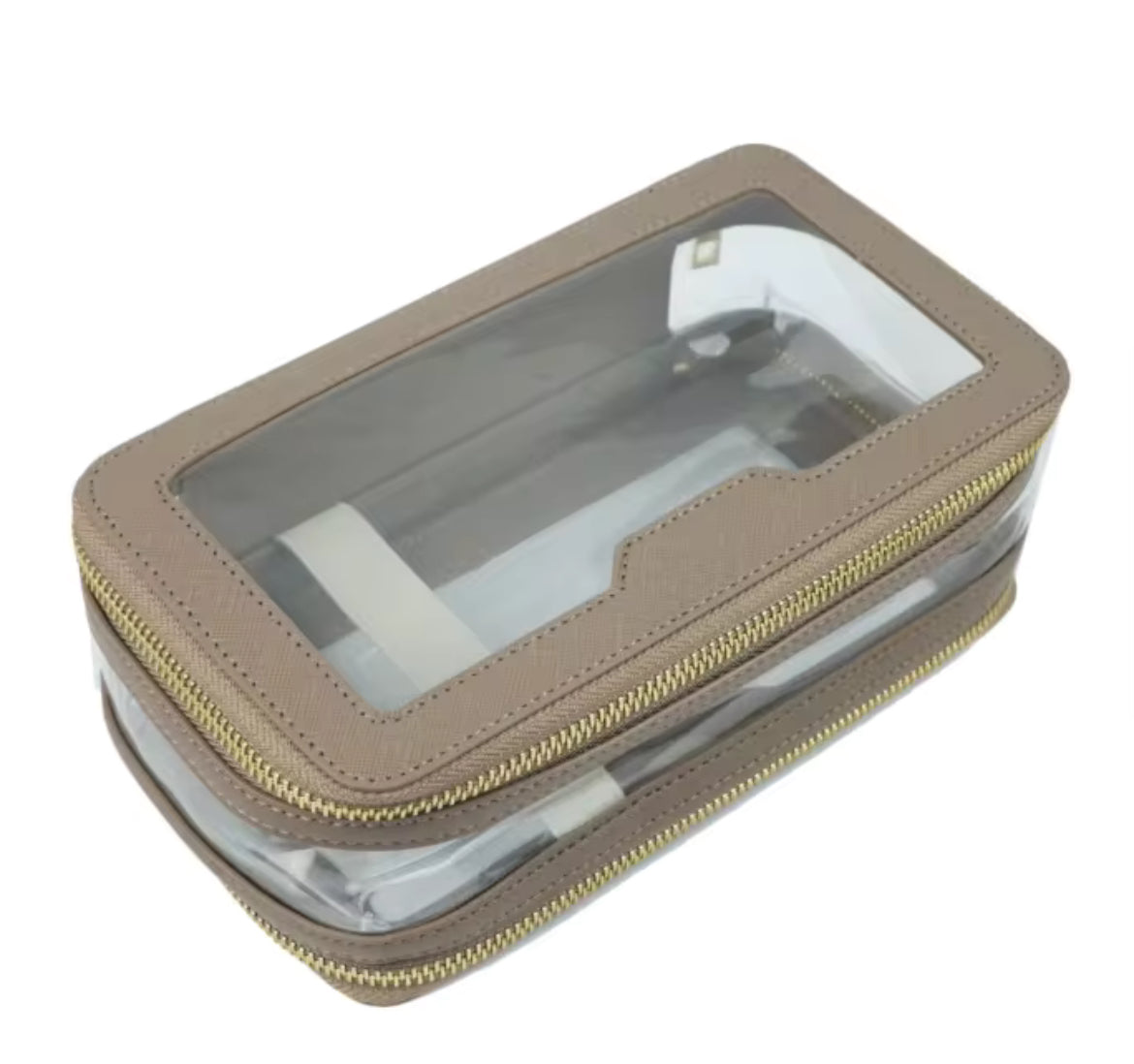 Double-Sided Clear Cosmetic Case