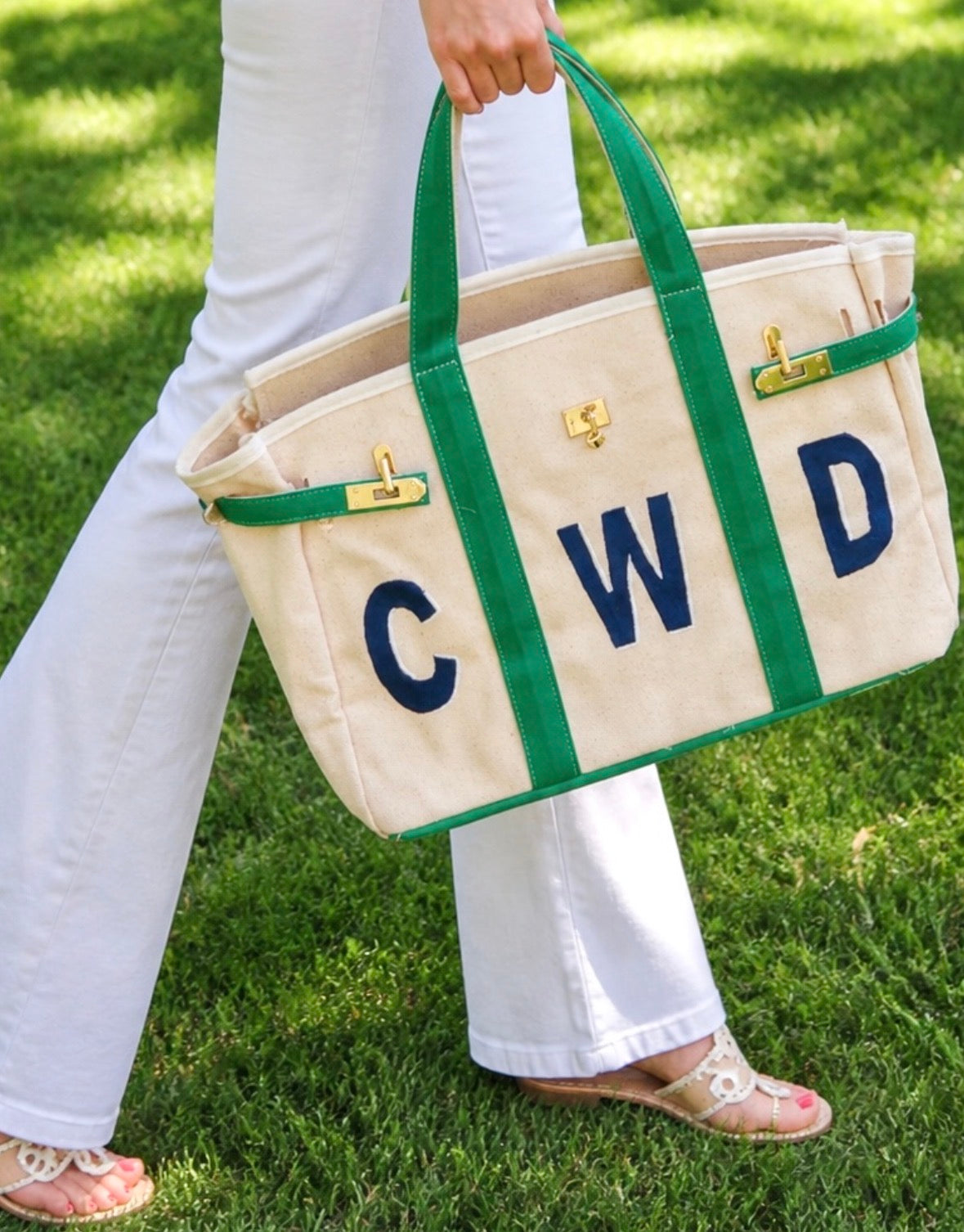 Hand Painted Elizabeth Tote