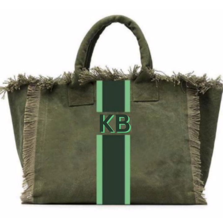 CITY STRIPE SHOULDER TOTE