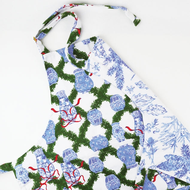 CHINOISERIE HOLIDAY APRON