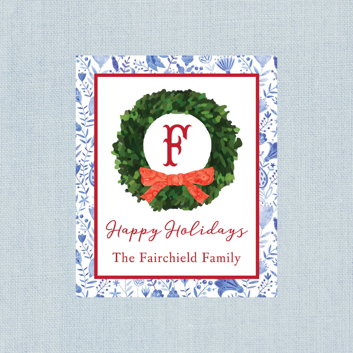 HOLIDAY BOXWOOD GIFT STICKERS