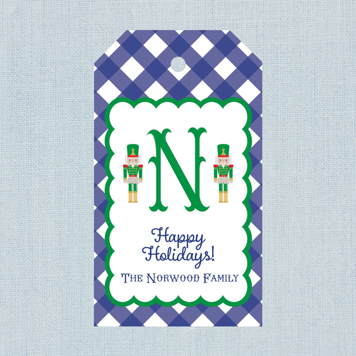 GINGHAM HOLIDAY GIFT TAG