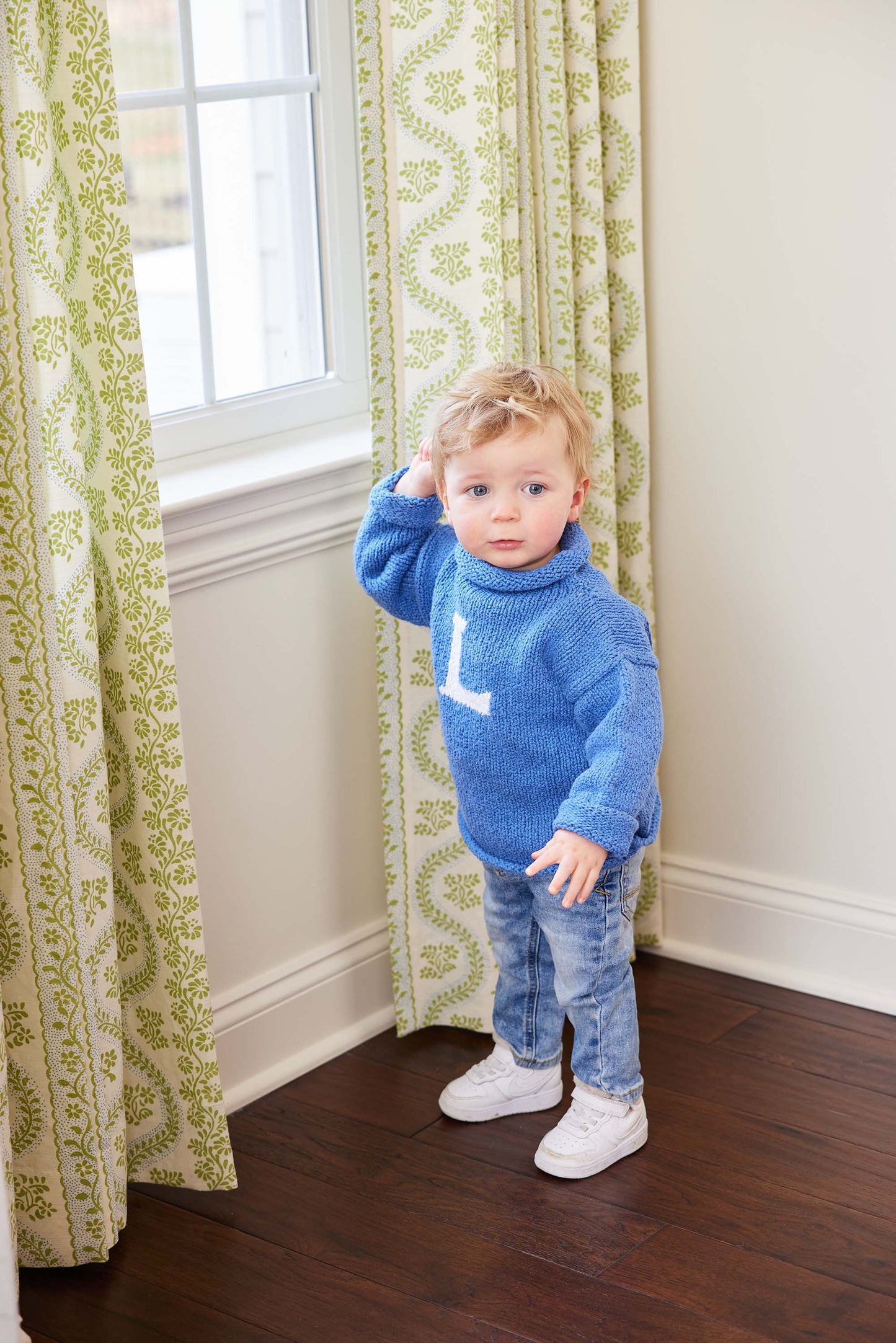 letter cotton sweater for kids