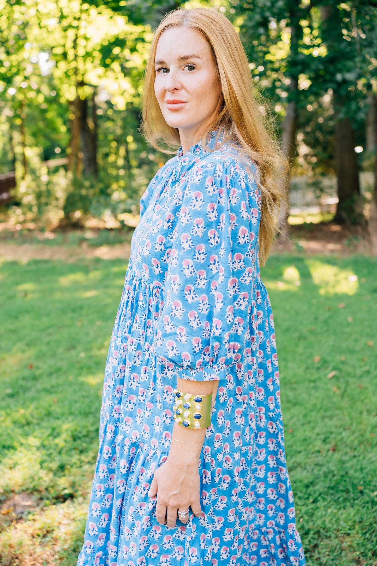 Palmetto Print Dress