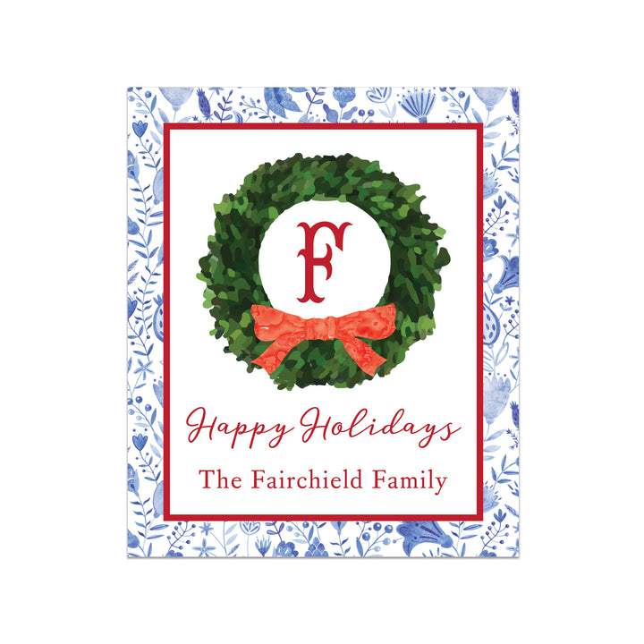HOLIDAY BOXWOOD GIFT STICKERS