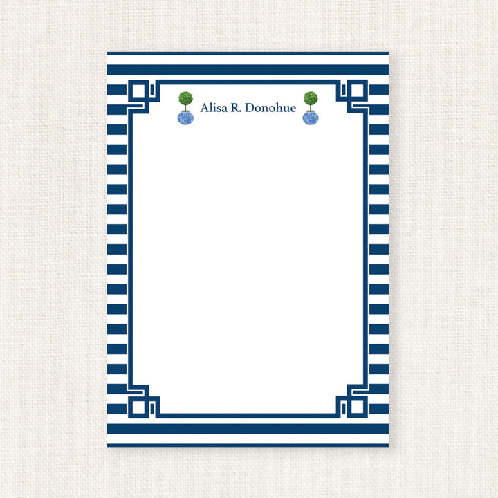 TOPIARY STRIPE NOTEPAD